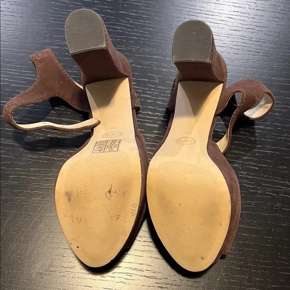 Michael Kors Brown Suede Sandals