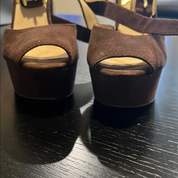 Michael Kors Brown Suede Sandals