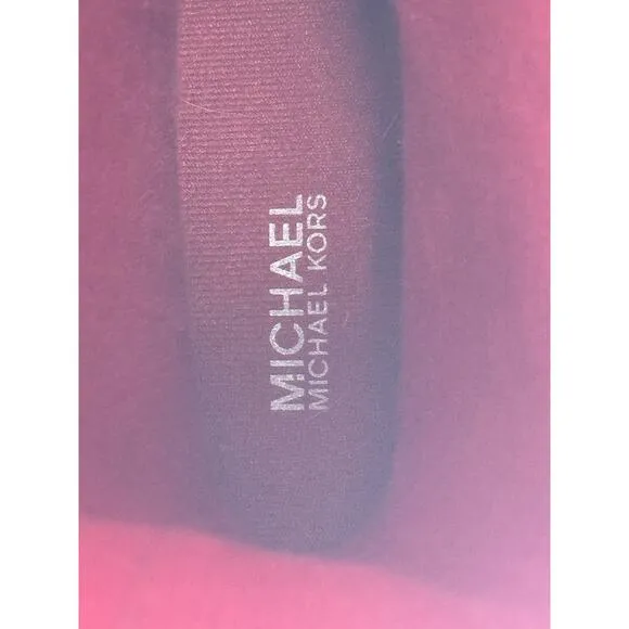 Michael Kors Fulton Harness Rain Boots Red Cabin City Fall Spring Chic  Size 6