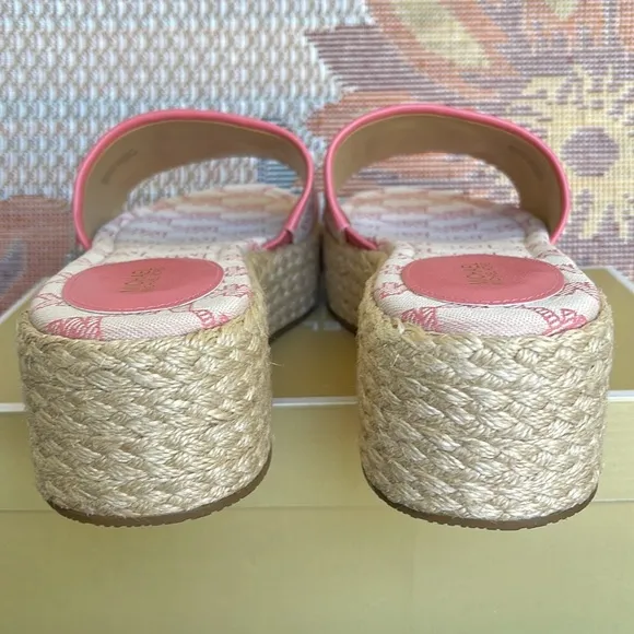 MICHAEL KORS SADLER WEDGEMK OUTLINE JQD/EMB MKTEA ROSE49S3SDFA1Y