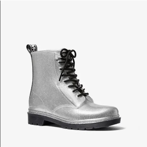 Michael Kors Tavie Rain Bootie Silver‎
