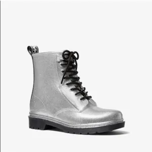 Michael Kors Tavie Rain Bootie Silver‎