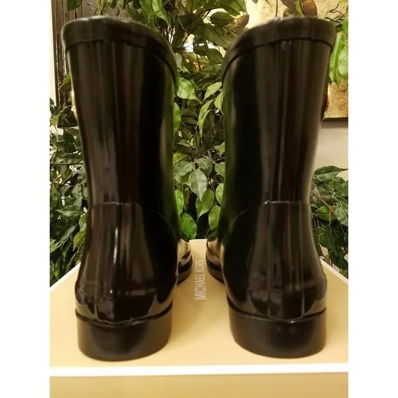 MICHAEL KORS WOMEN'S BENJI RAIN BOOTIE LOGO BOOTS