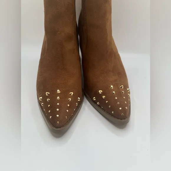 Michael Kors Women’s Dover Studded Faux Suede Studded Boots Size 10 M