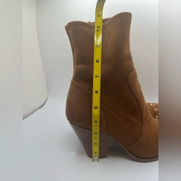 Michael Kors Women’s Dover Studded Faux Suede Studded Boots Size 10 M