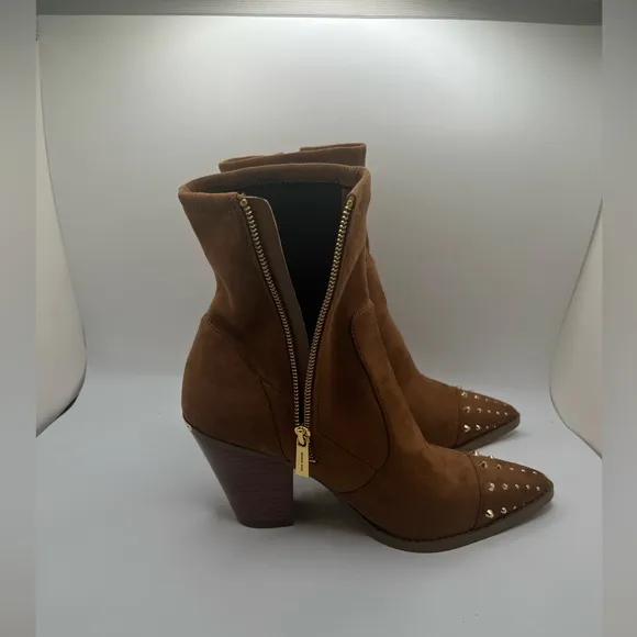 Michael Kors Women’s Dover Studded Faux Suede Studded Boots Size 10 M