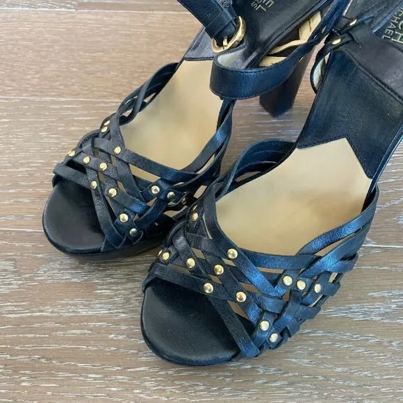 Michael Michael Kors Stud Sandals | Black | 10