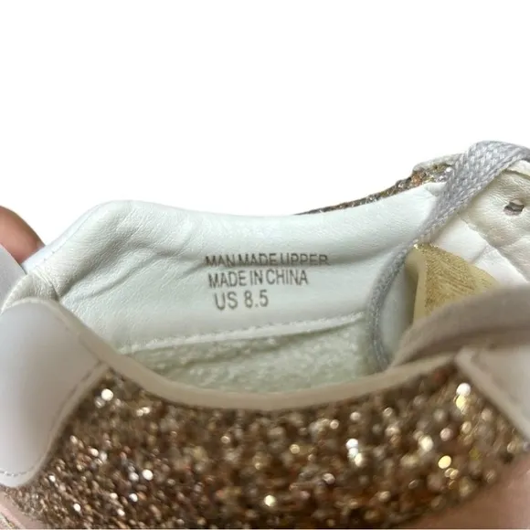 Mi.iM Gold Glitter Sneaker With Star Applique Women’s 8.5 Miracle Miles Design