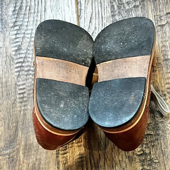 Mikoleon Rootbeer Brogue Oxfords 7/7.5 toddler