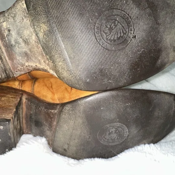 Miss Capezio Tall Vintage Leather Cowboy Western Boots 6.5 M Festival Concert