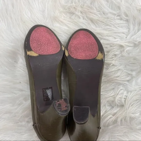 Miss L-Fire Oliver Grey Shabby Chic OxfordPump Heels