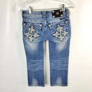 Miss Me Capri Jeans Sz 24 EUC