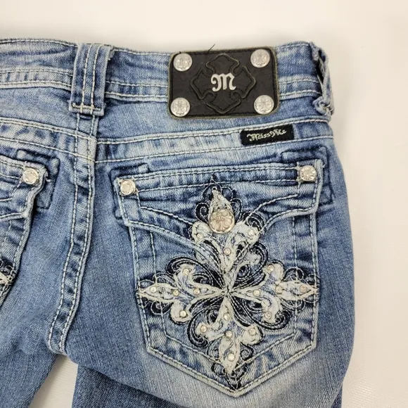Miss Me Capri Jeans Sz 24 EUC