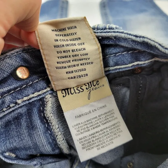 Miss Me Capri Jeans Sz 24 EUC