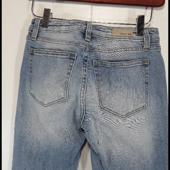 Miss me stud embellished distressed skinny jeans size 25