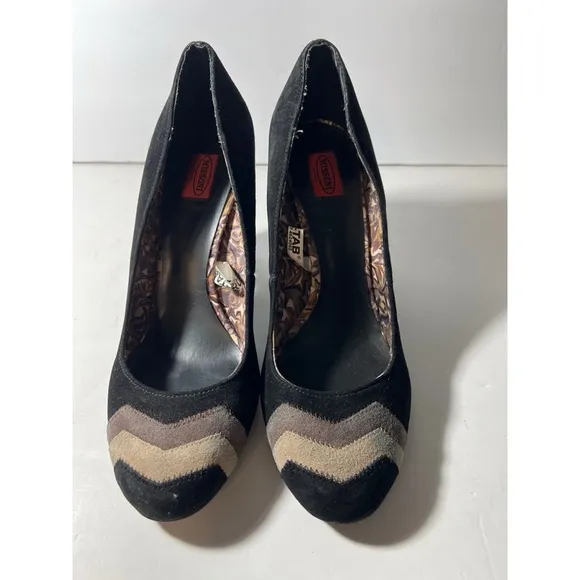 Missoni Women's Black and Tan Heels