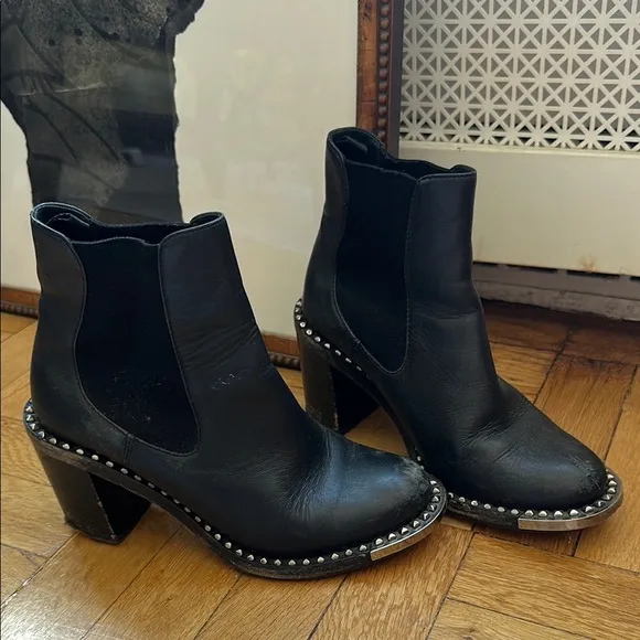 Miu Miu Studded Ankle Boots