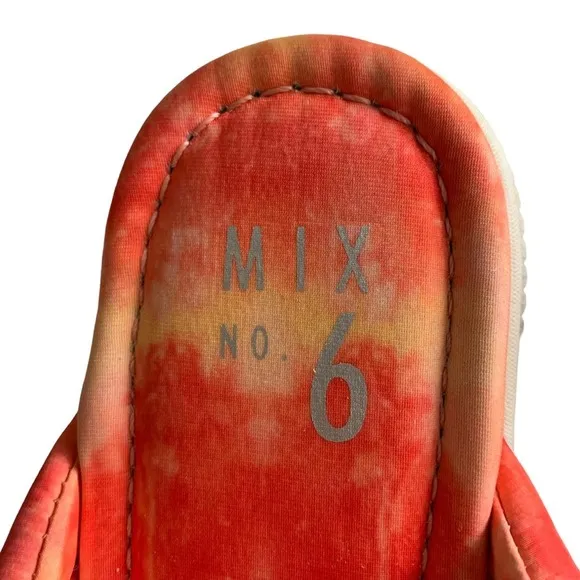 Mix No.6 | Cassia  Platform Wedge Sandals slip on tie dye 7