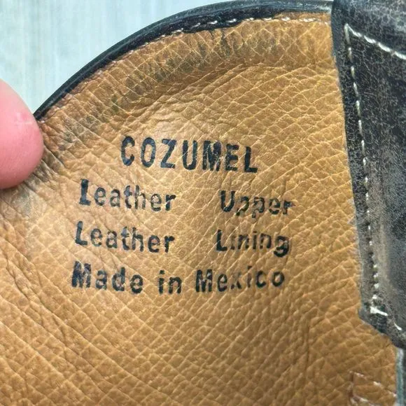 Miz Mooz Cozumel Distressed Studded Ankle Boots size 8