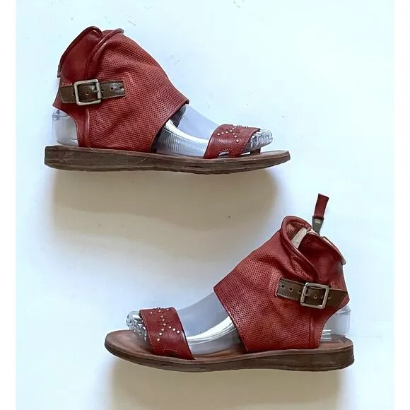 Miz Mooz Leather BOHO Sandals Brown Size 6-6.5 (EU 36) NEW