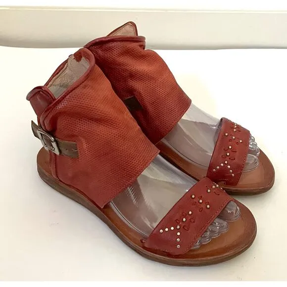 Miz Mooz Leather BOHO Sandals Brown Size 6-6.5 (EU 36) NEW