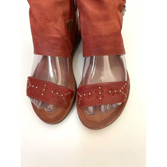 Miz Mooz Leather BOHO Sandals Brown Size 6-6.5 (EU 36) NEW