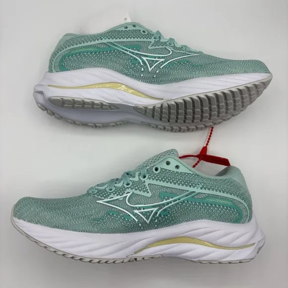 Mizuno‎ Women's Wave Rider 27 EGGSHELL BLUE-WHITE Running Shoe Size 6