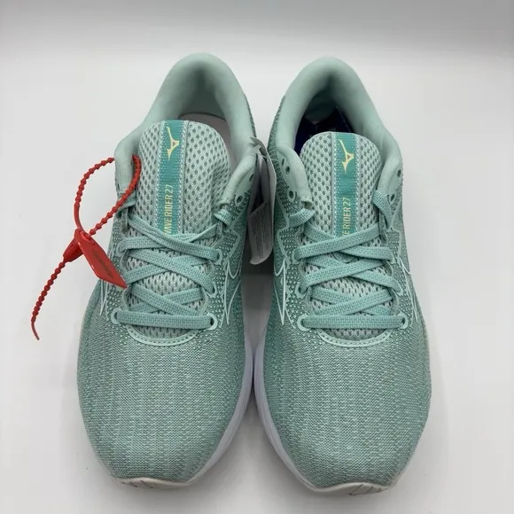 Mizuno‎ Women's Wave Rider 27 EGGSHELL BLUE-WHITE Running Shoe Size 6