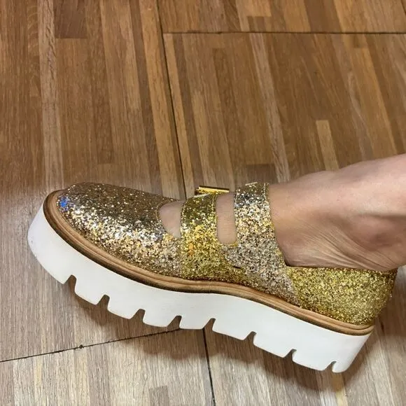 MM6 Maison Margiela glitter platform sandals, 7,5