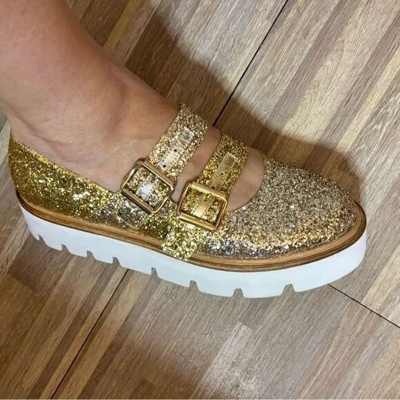 MM6 Maison Margiela glitter platform sandals, 7,5