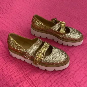 MM6 Maison Margiela glitter platform sandals, 7,5