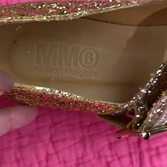 MM6 Maison Margiela glitter platform sandals, 7,5