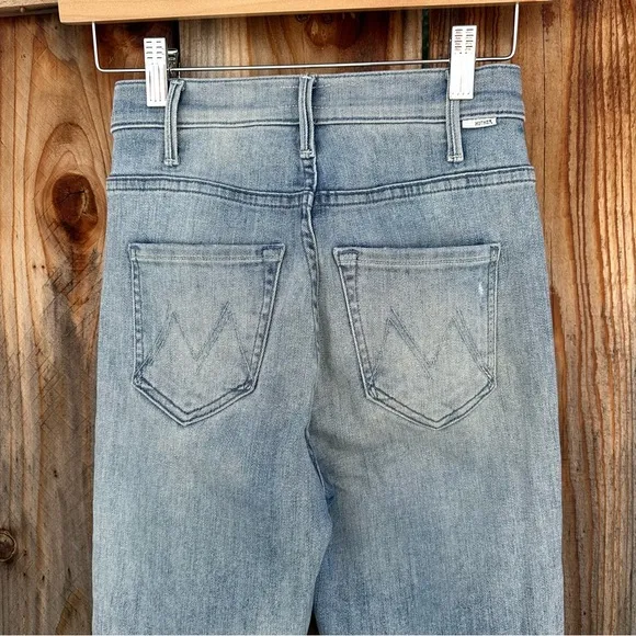 MOTHER The Hustler Ankle Fray in Knock on Wood size 23