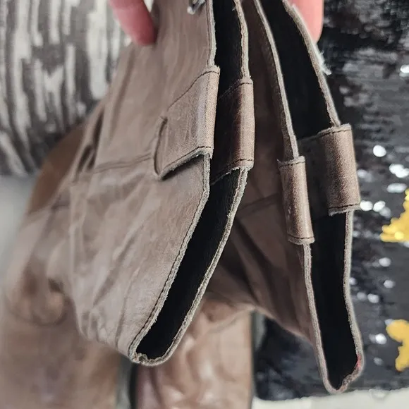 Mustang Vintage Western Pointed Toe Brown Boots Size 7