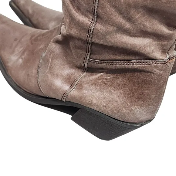 Mustang Vintage Western Pointed Toe Brown Boots Size 7