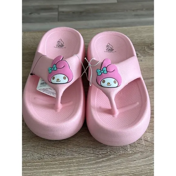 My Melody Pink Platform Slide Sandals For Women