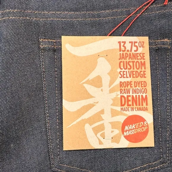 Naked &amp; Famous X Massdrop Ichiban Selvedge Weird Guy Tapered Jeans (NWT)