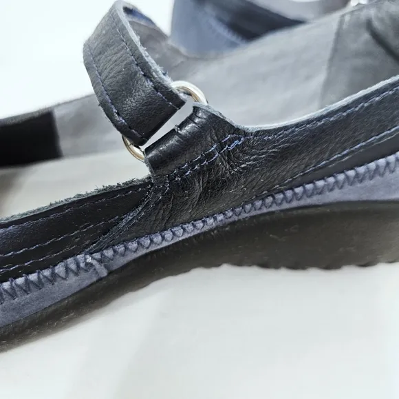 Naot Kirei Suede Mary Jane Shoe in Blue