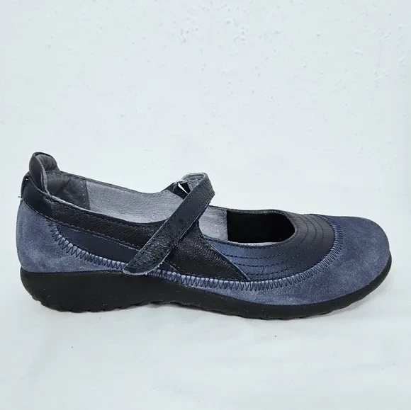 Naot Kirei Suede Mary Jane Shoe in Blue