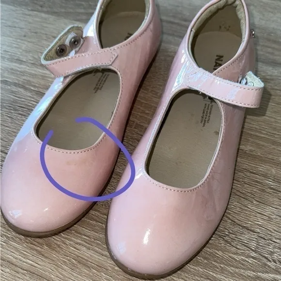 Naturino Ovindoli‎ Pink Patent Mary Jane Shoes Size 1.5