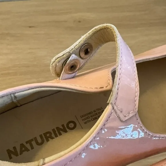 Naturino Ovindoli‎ Pink Patent Mary Jane Shoes Size 1.5