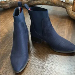 Navy Blue Women's Ankle Boots