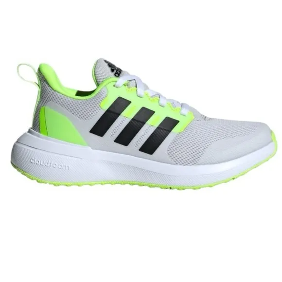 NEW Adidas Kids FortaRun 2.0 K running shoes sneakers grey Green Sz 5.5