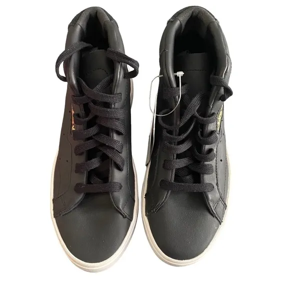 New Adidas Originals Women's Sleek Mid Sneaker Black Size 5
