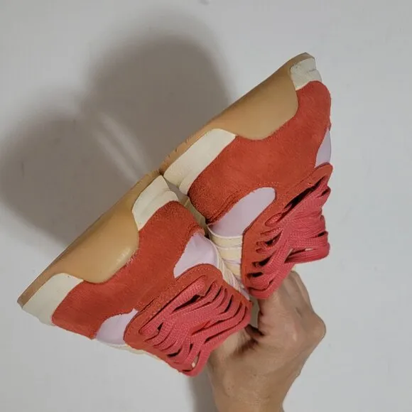 NEW Adidas Run 70s 2.0 Retro Sneaker Womens 9 Red Pink Suede Casual Athleisure