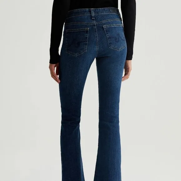 NEW AG Jeans Farrah Unhemmed Bootcut Denim Jeans - High Rise in Indigo 252
