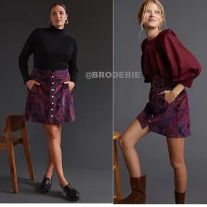 new anthropologie Pilcro Corduroy Mini Skirt new with tag