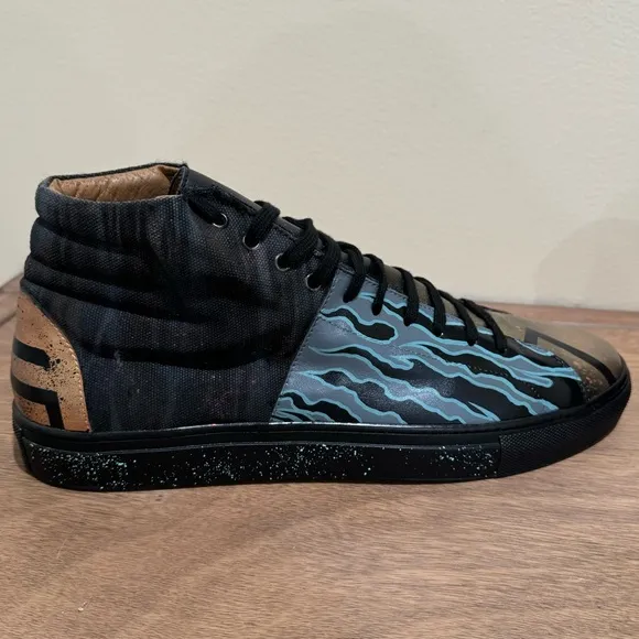 New-Aubrey Marcus Italian Leather Custom Hand Painted LIMITED EDITION