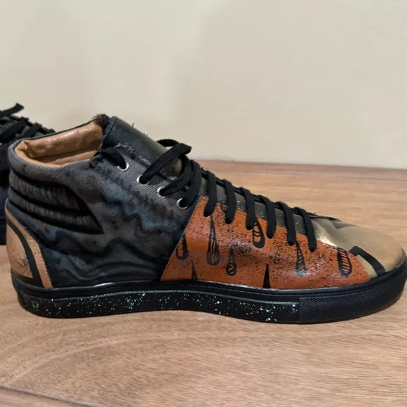 New-Aubrey Marcus Italian Leather Custom Hand Painted LIMITED EDITION