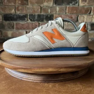 New Balance 420v2 Calm Taupe Orange Suede Shoes Sneakers Men's 9.5 D UL420VC2